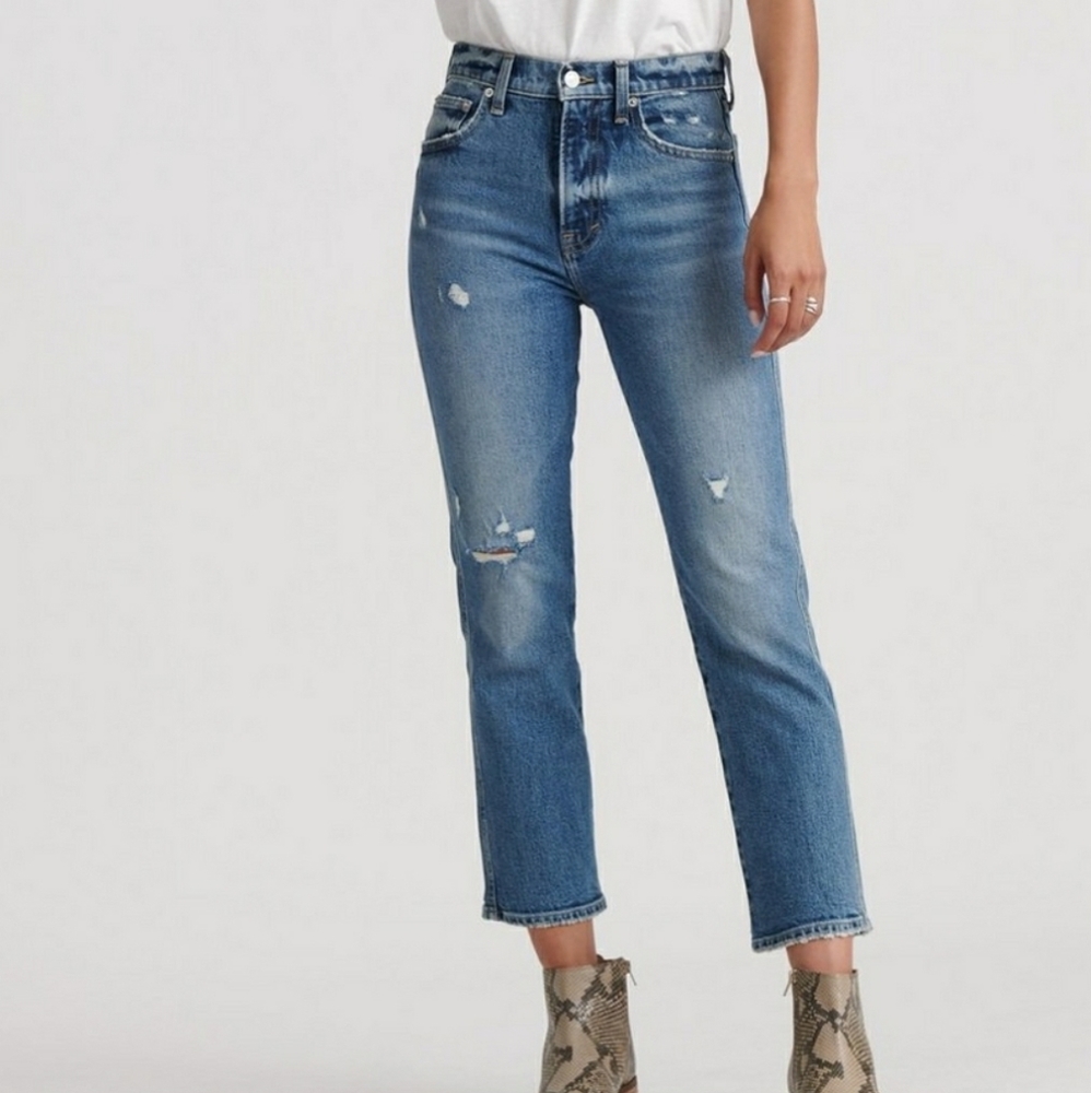 Lucky Brand Authentic Straight Crop Jeans